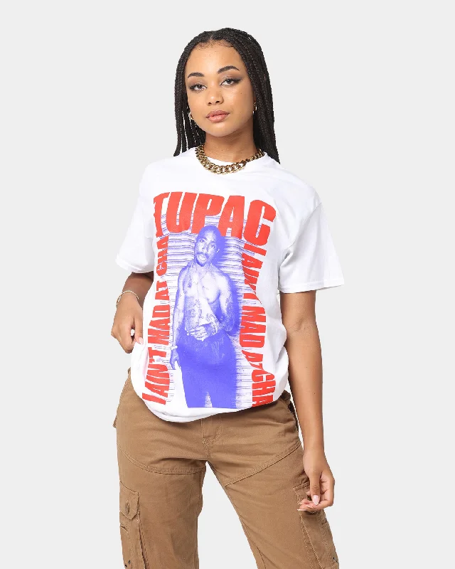 Tupac I Ain't Mad At Cha T-Shirt Black Wash Terry Blend Velvet Blend Canvas Blend