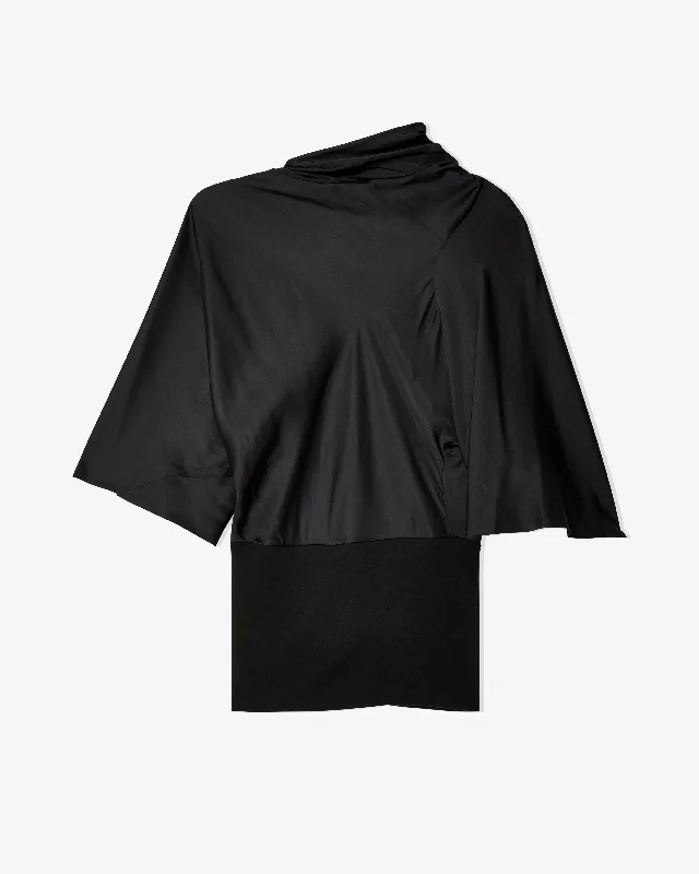 Rick Owens - Women's Cylinder T-Shirt - (Black) Oversized T-Shirt Spandex breathable