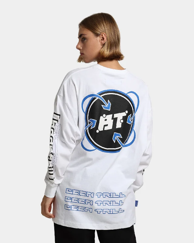 BEENTRILL Industries Long Sleeve T-Shirt White Terry Blend Velvet Blend Canvas Blend