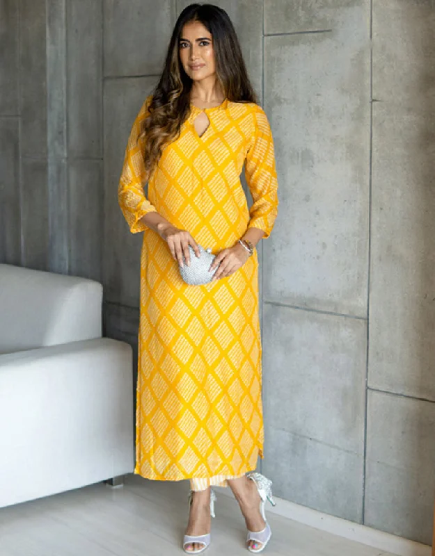 Elegant Musterd Pure Maslin Designer Pure Maslin Heavy Digital Print Kurti & Plazzo Straight Design Pant Formal Slim Pants