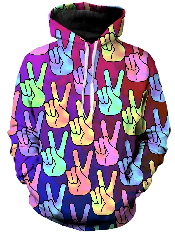 Hippy Trippy Unisex Hoodie Hoodie with Raglan Sleeves Sporty Comfortable