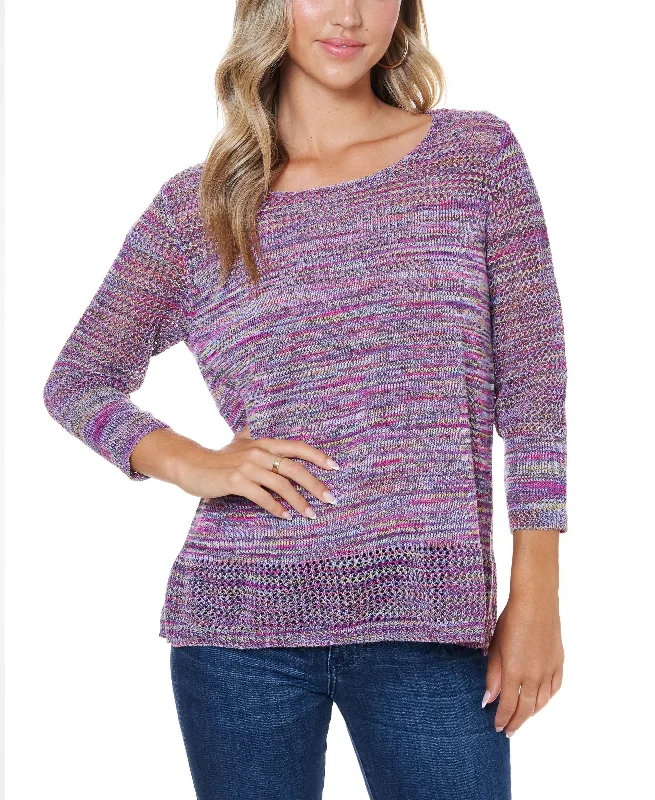 Women's Space Dye Sweater Wool Fabric Cashmere Fabric Tweed Fabric