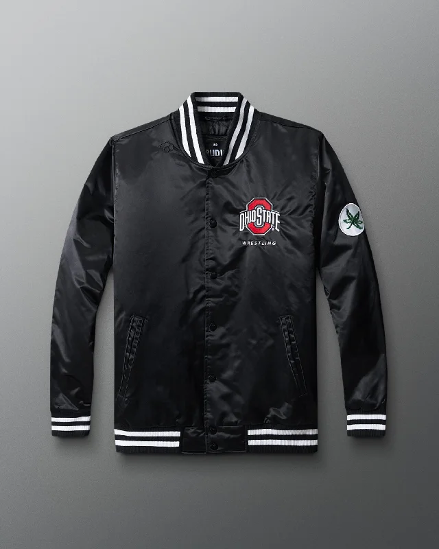 Ohio State Satin Jacket V-Neck Jacket Boat Neck Jacket Square Neck Jacket