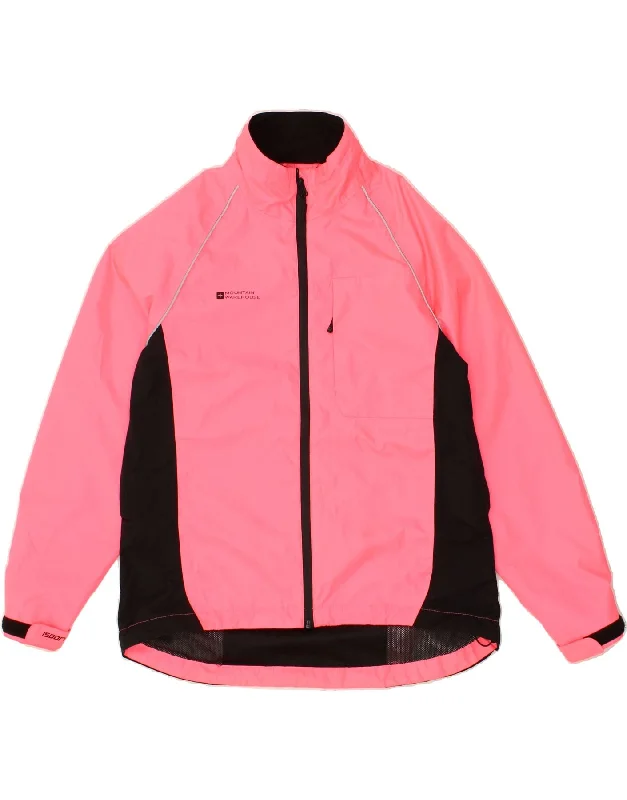 MOUNTAIN WAREHOUSE Womens Windbreaker Jacket UK 16 Large Pink Colourblock Fleece Jacket Down Jacket Parka