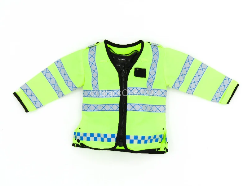 British - Female MPS - Yellow Reflective Jacket Satin Jacket Silk Jacket Chiffon Jacket