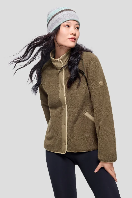 MicroWarm - Women's Fleece Jacket Faux Fur Jacket Real Fur Jacket Shearling Jacket