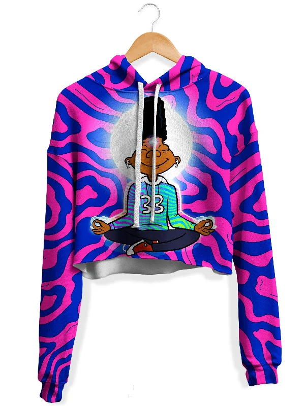 Chill G Fleece Crop Hoodie Hoodie with Emblem Brand Identity