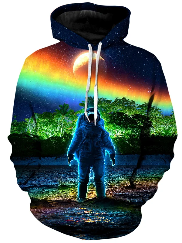 Forest Neon Rainbow Unisex Hoodie Hoodie with Drop Shoulder Relaxed Streetwear