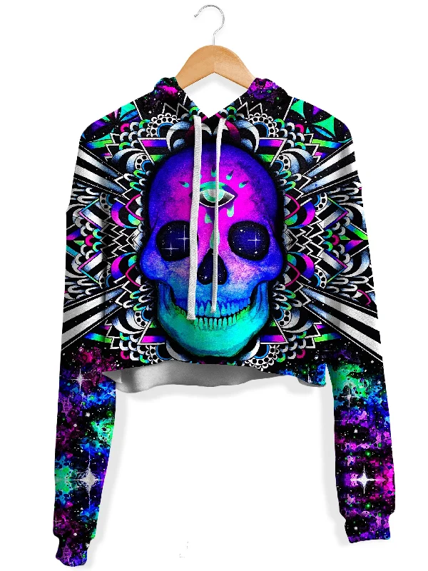 Multiverse Fleece Crop Hoodie Hoodie with Magnetic Closure Innovative Modern