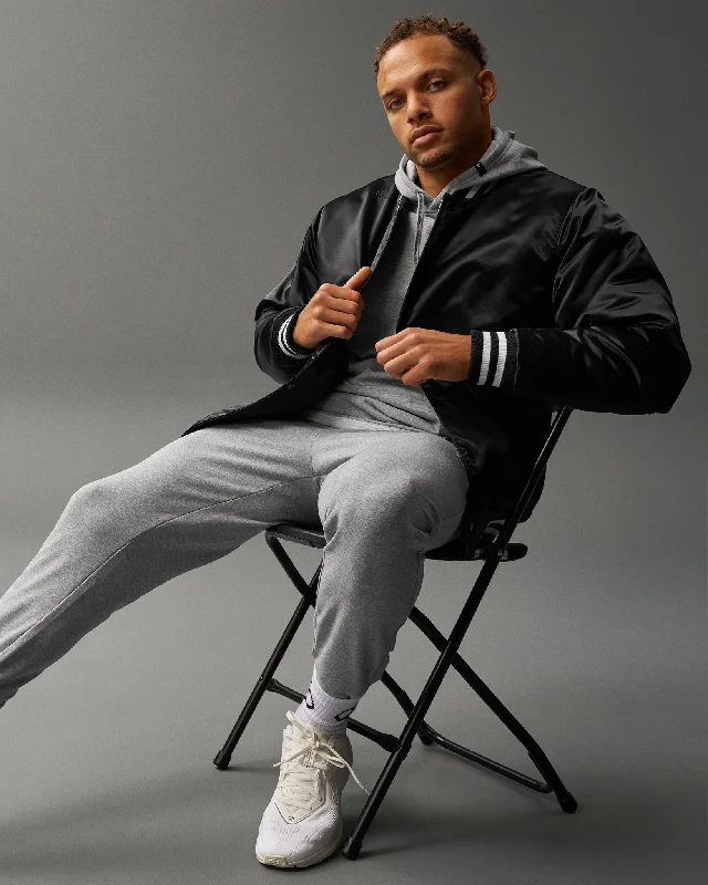 RUDIS Satin Jacket Collared Jacket Crew Neck Jacket Turtle Neck Jacket