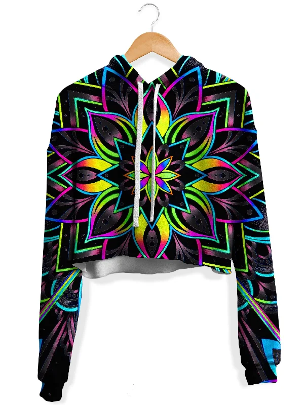 Radiance 2 Fleece Crop Hoodie Hoodie with Elastic Cuffs Stretchable Comfortable