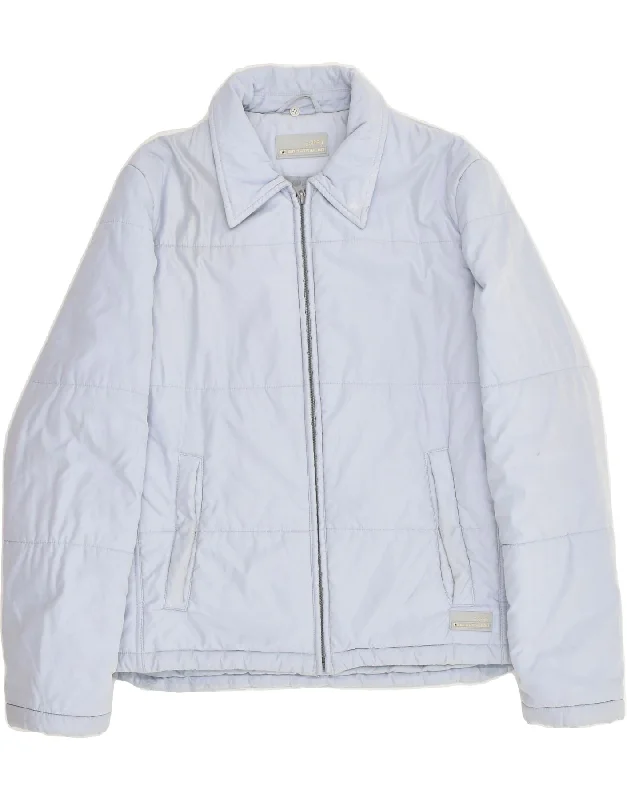 ESPRIT Womens Padded Jacket UK 16 Large Blue Polyamide Collared Jacket Crew Neck Jacket Turtle Neck Jacket