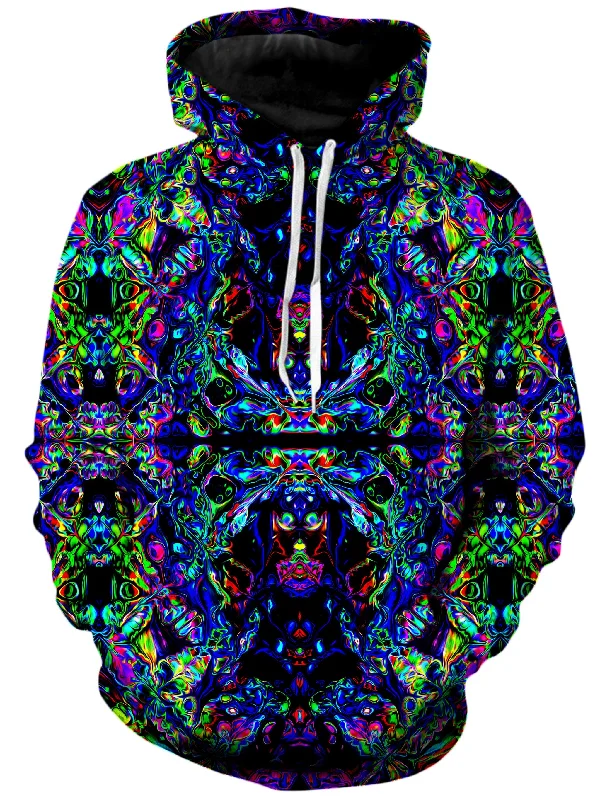 Glitch Portal Unisex Hoodie Hoodie with Stripes Bold Sporty