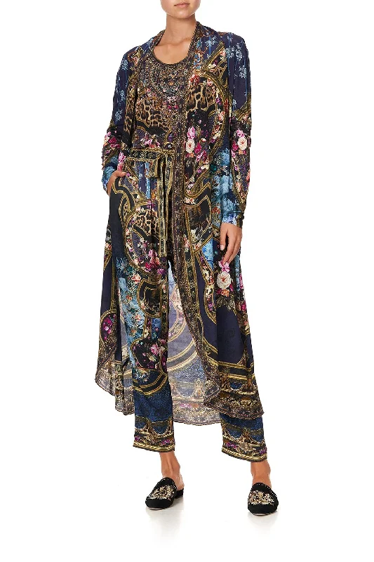 LONG CASUAL JACKET WITH POCKETS FIELDS OF TREASURE Oversized Jacket Tailored Jacket Straight Jacket
