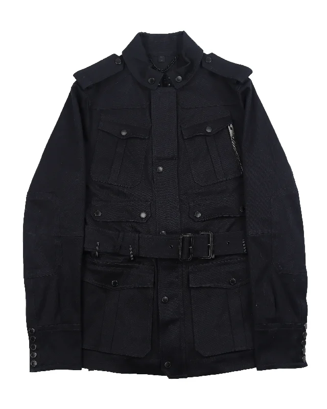 Military Field Jacket Herringbone Jacket Checkered Jacket Solid Jacket