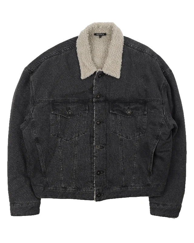 Season 5 Sherpa Denim Jacket Knit Jacket Woven Jacket Fleece Jacket