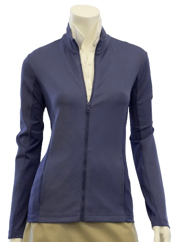 EP NY Long Sleeve Mesh Blocked  Jacket - SPF 50 Lace Jacket Ribbed Jacket Sequined Jacket