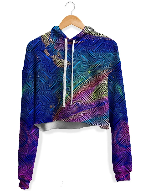 Trifecta Fleece Crop Hoodie Hoodie with Pocket Utility Practical