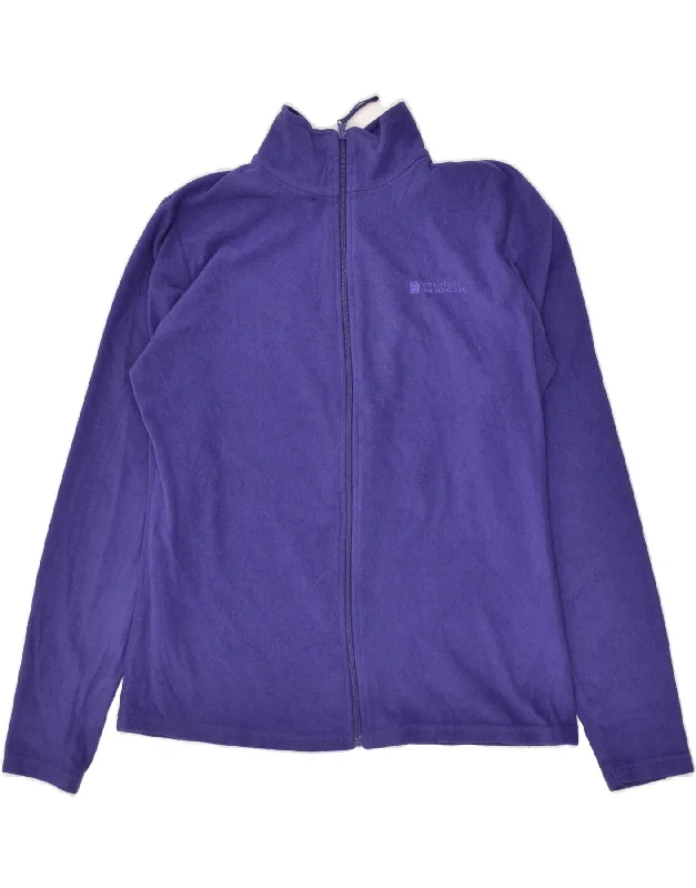 MOUNTAIN WAREHOUSE Womens Fleece Jacket UK 12 Medium Purple Polyester Satin Fabric Silk Fabric Chiffon Fabric