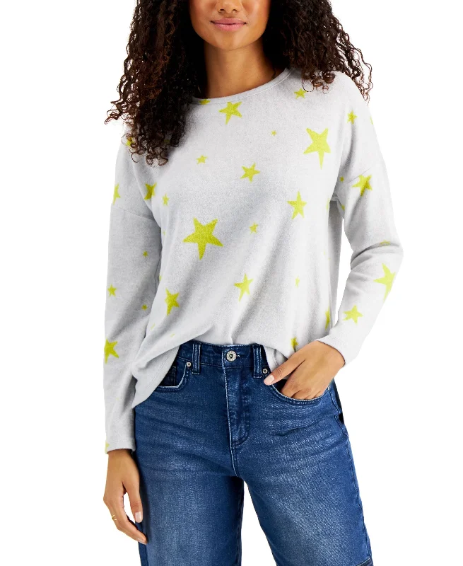 Style & Co Petite Cheetah Print Sweater Thin Thick Dense