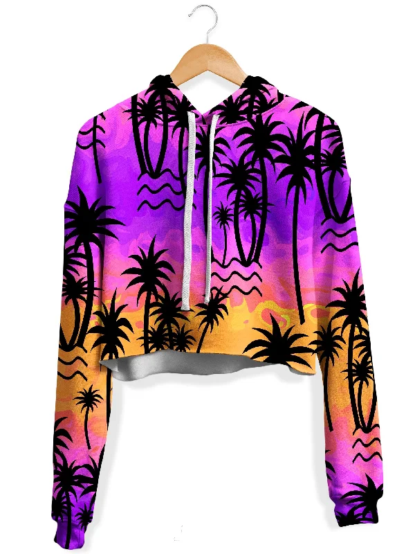 Sultry Summer Fleece Crop Hoodie Hoodie with Cropped Fit Short Trendy