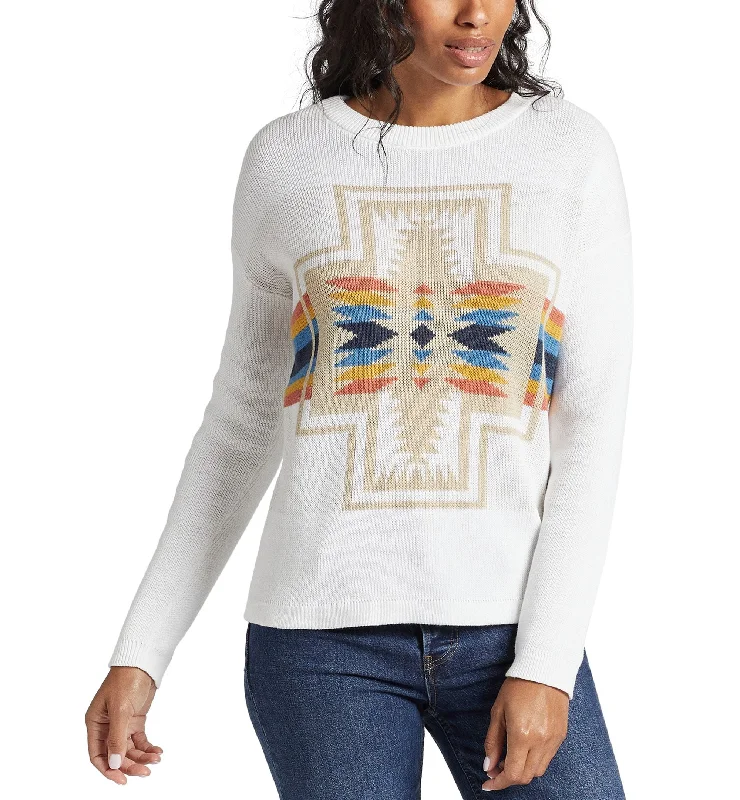 Pendleton Cotton Graphic Sweater Plaid Sweater Polka Dot Checkered