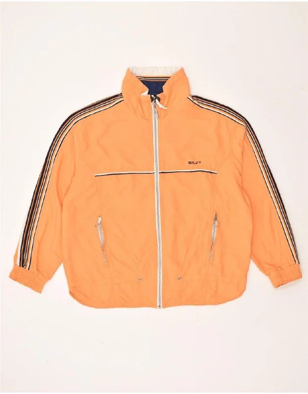 SILVY Womens Rain Jacket IT 42 Medium Yellow Cotton Corduroy Jacket Velvet Jacket Brocade Jacket