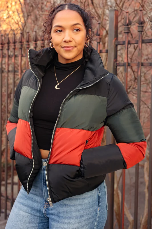 Addison Puffer Jacket Mesh Jacket Canvas Jacket Denim Jacket