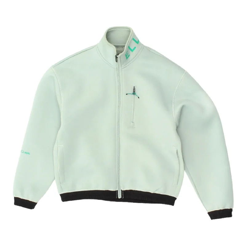 Ellesse Womens Grey Full Zip Jacket | Vintage Retro Sportswear Activewear VTG Chenille Jacket Brocade Jacket Lace Jacket