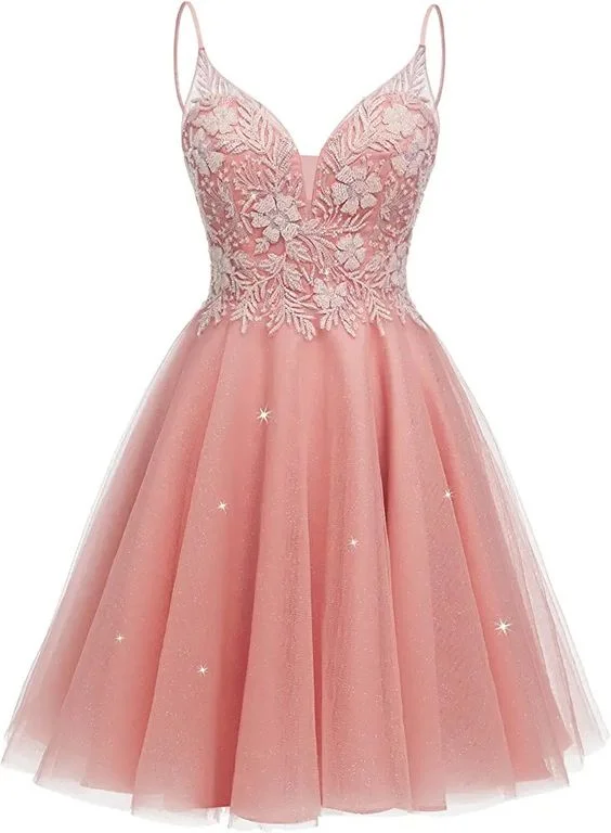 Sparkly Tulle Homecoming Dresses for Teens Mini Cocktail Dress,Y2411