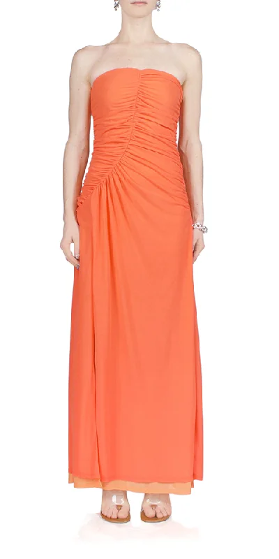 Mesh Swizzle Dress Sweet Coral