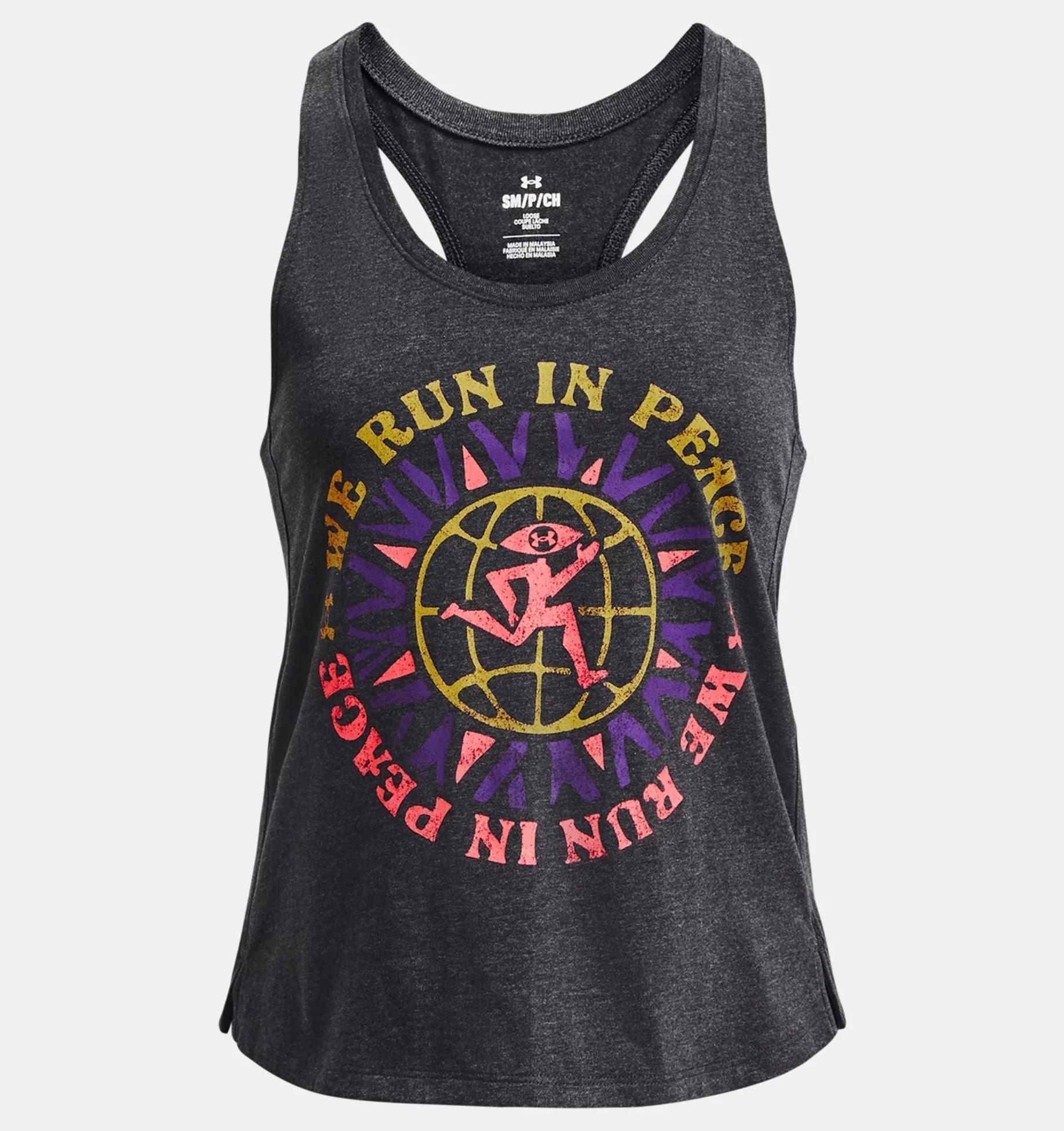 UA Run In Peace Tank ribbed tank top