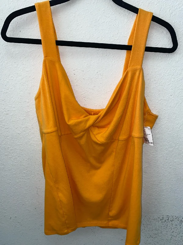 Orange Lane Bryant Tank Women's peekaboo tank top