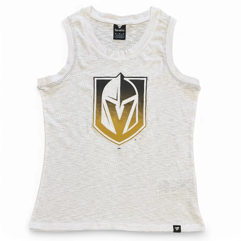 Vegas Golden Knights Women's Gradient Tank Top - White print tank top