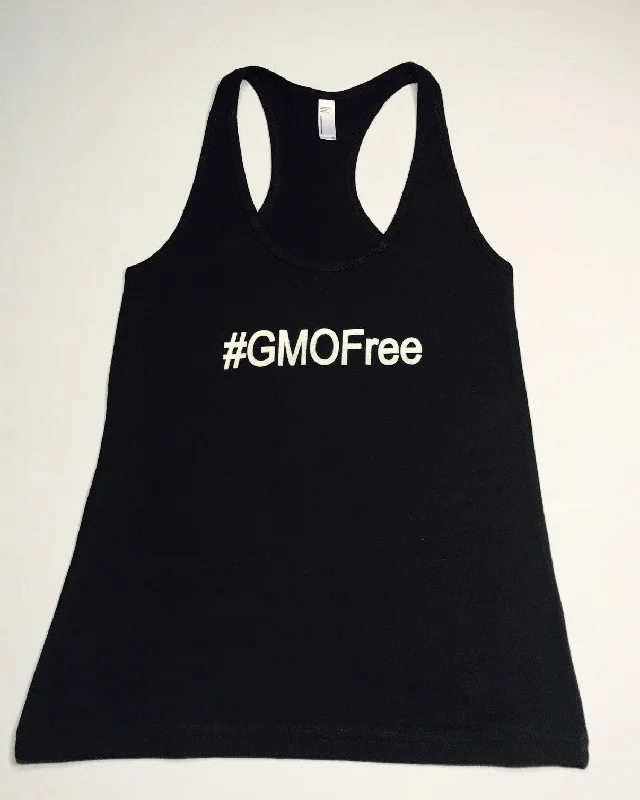 #GMOFree Womens Racerback Tank coral tank top