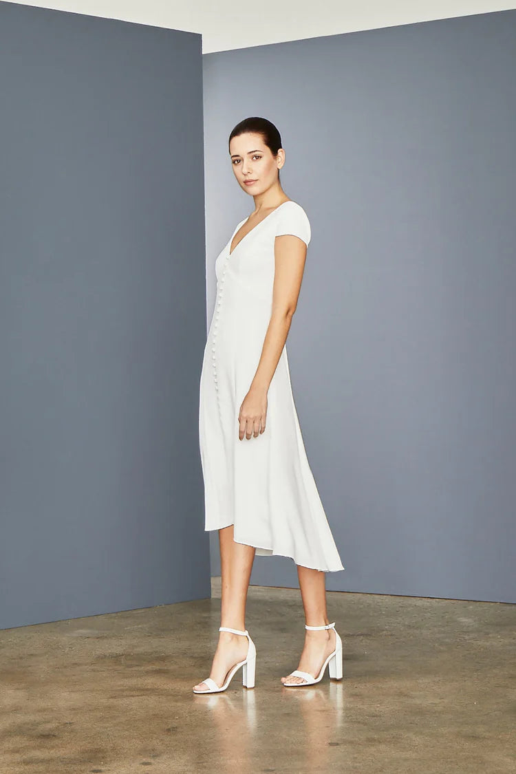 1940s Inspired Button Front Dress