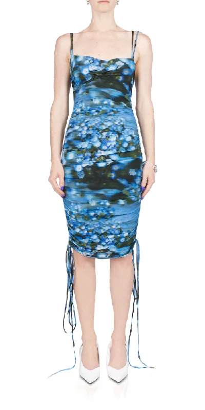 Ruched Fitted Dress Superbloom