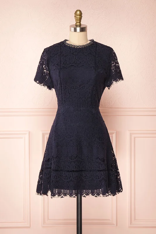 Cecilia | Short Sleeve Lace Dress