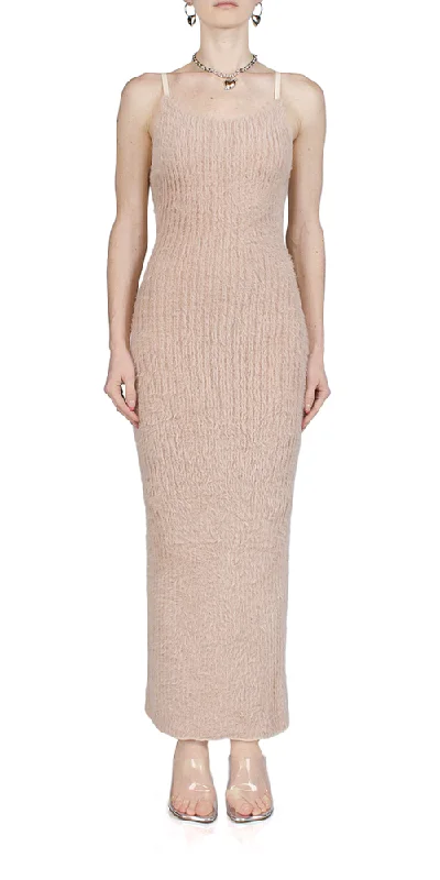 Fuzzy Rib Knit Dress
