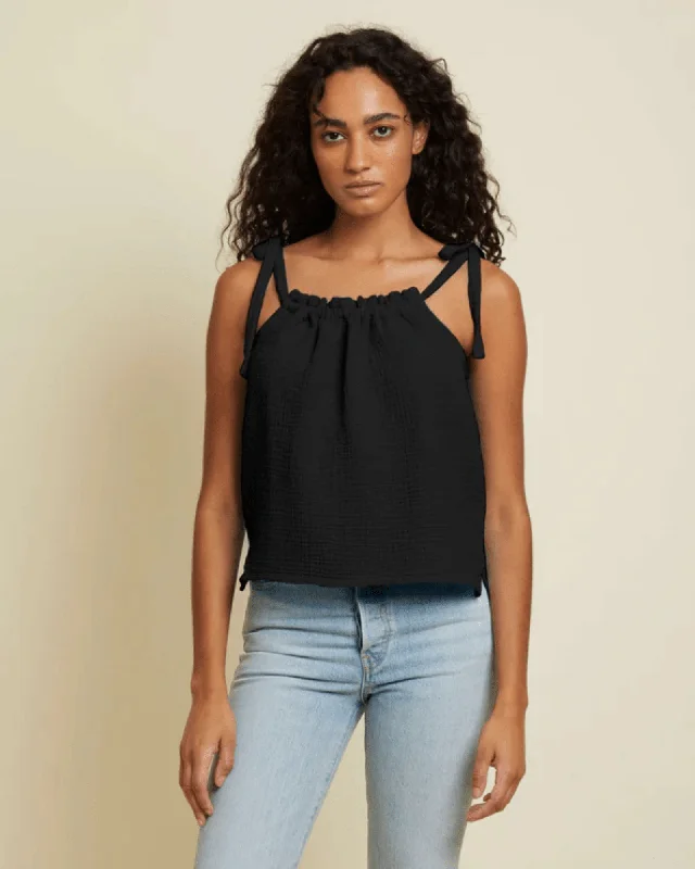 Skyla Tie Tank strapless tank top