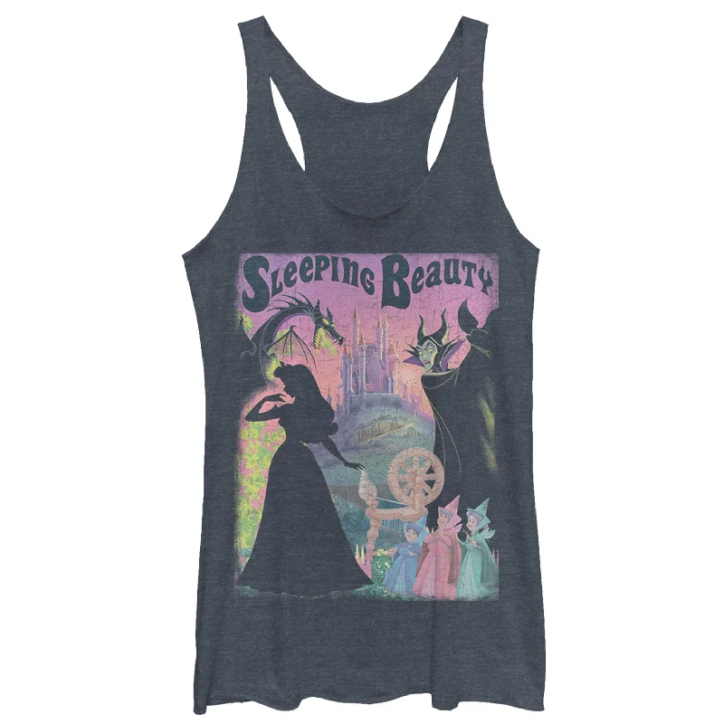 Women's Sleeping Beauty Silhouettes Racerback Tank Top layering tank top