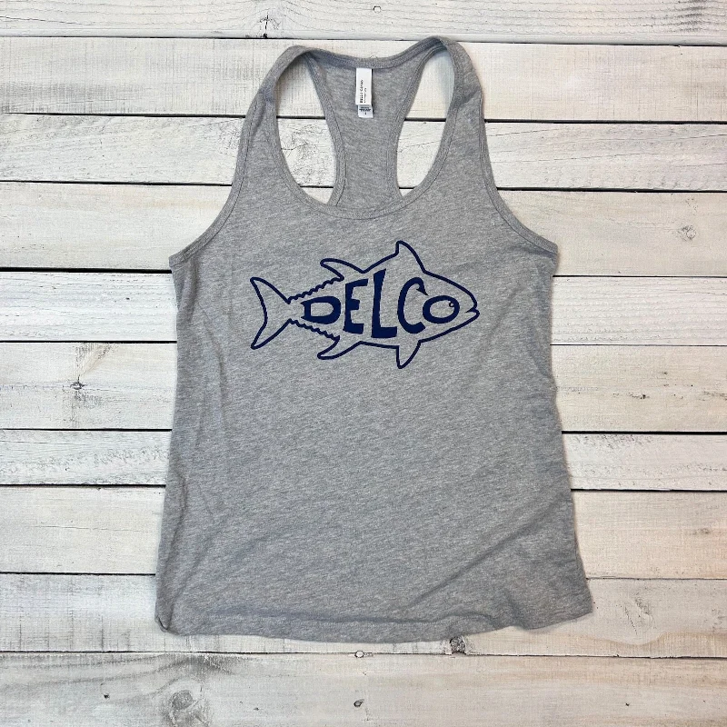 DELCO Tuna Mist Ladies Racerback Tank scoop neck tank
