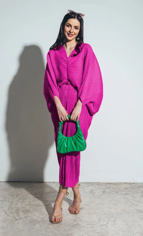 Miss Liberty Dress in Magenta