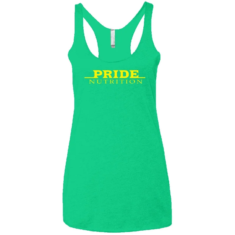 Pride Next Level Ladies' Triblend Racerback Tank trendy tank top