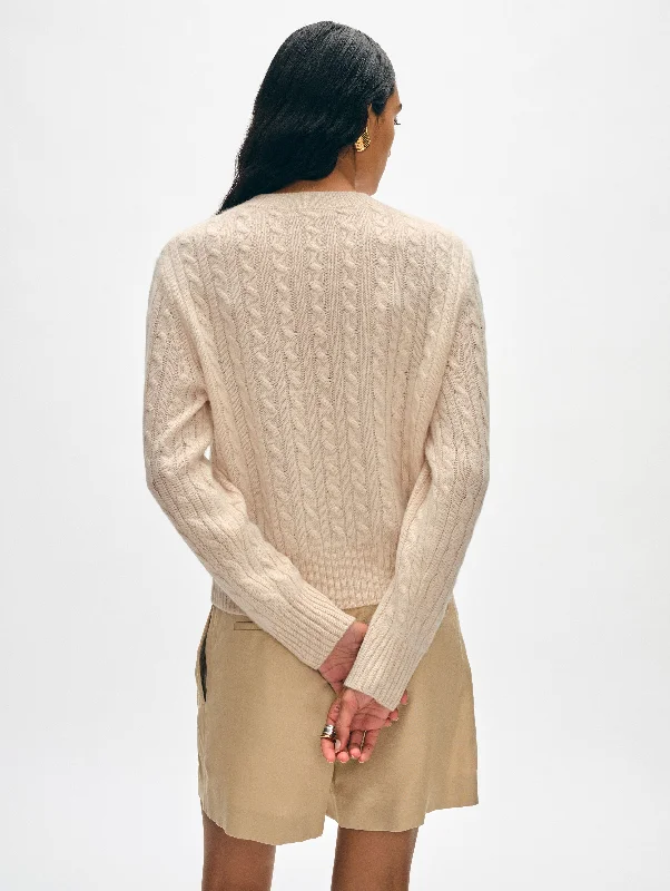 Cashmere Cable Crewneck