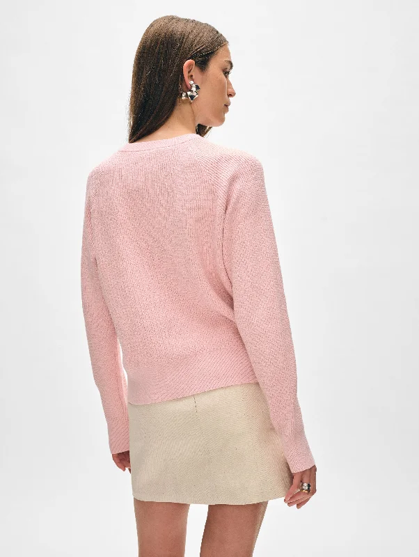 Cotton Linen Waffle Sweatshirt