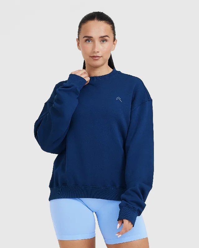 All Day Lightweight Oversized Sweatshirt | Midnight