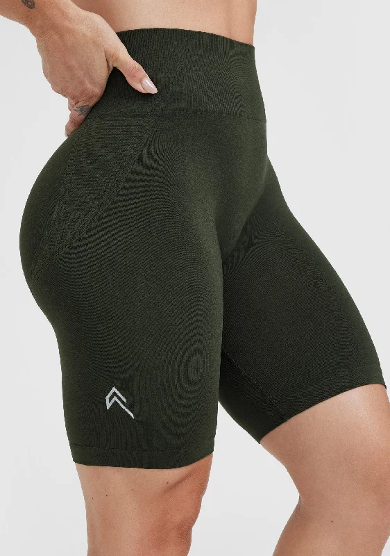 Effortless Seamless Cycling Shorts | Khaki