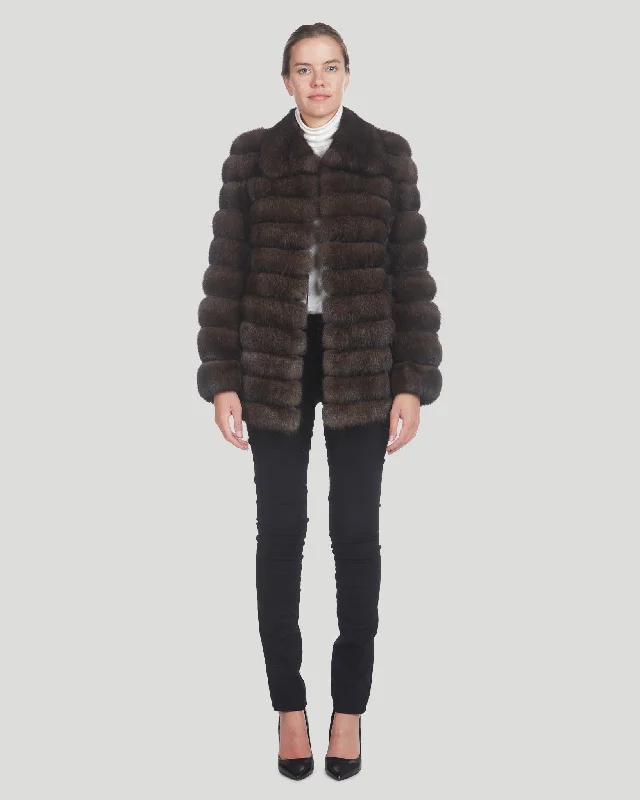 Horizontal Russian Sable Jacket