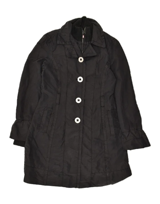 MAX & CO. Womens Windbreaker Coat UK 10 Small Black